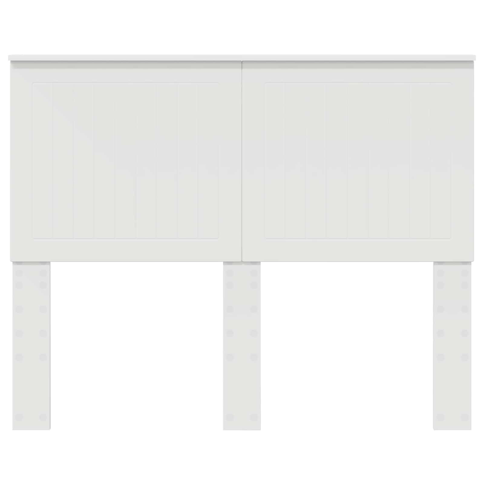 vidaXL Zagłówek Z zagłówkiem Biały 120 cm Materiał drewnopochodny