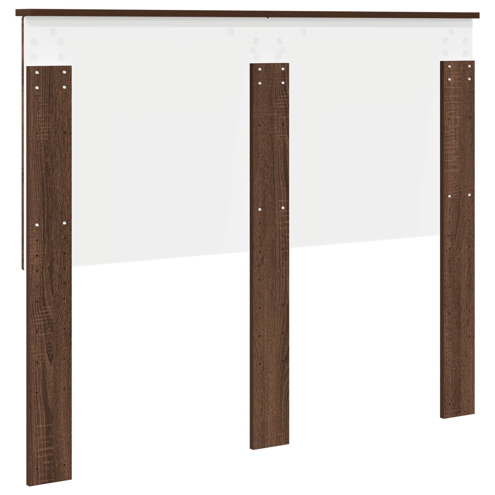 vidaXL Zagłówek Brązowy dąb 120 cm Materiał drewnopochodny