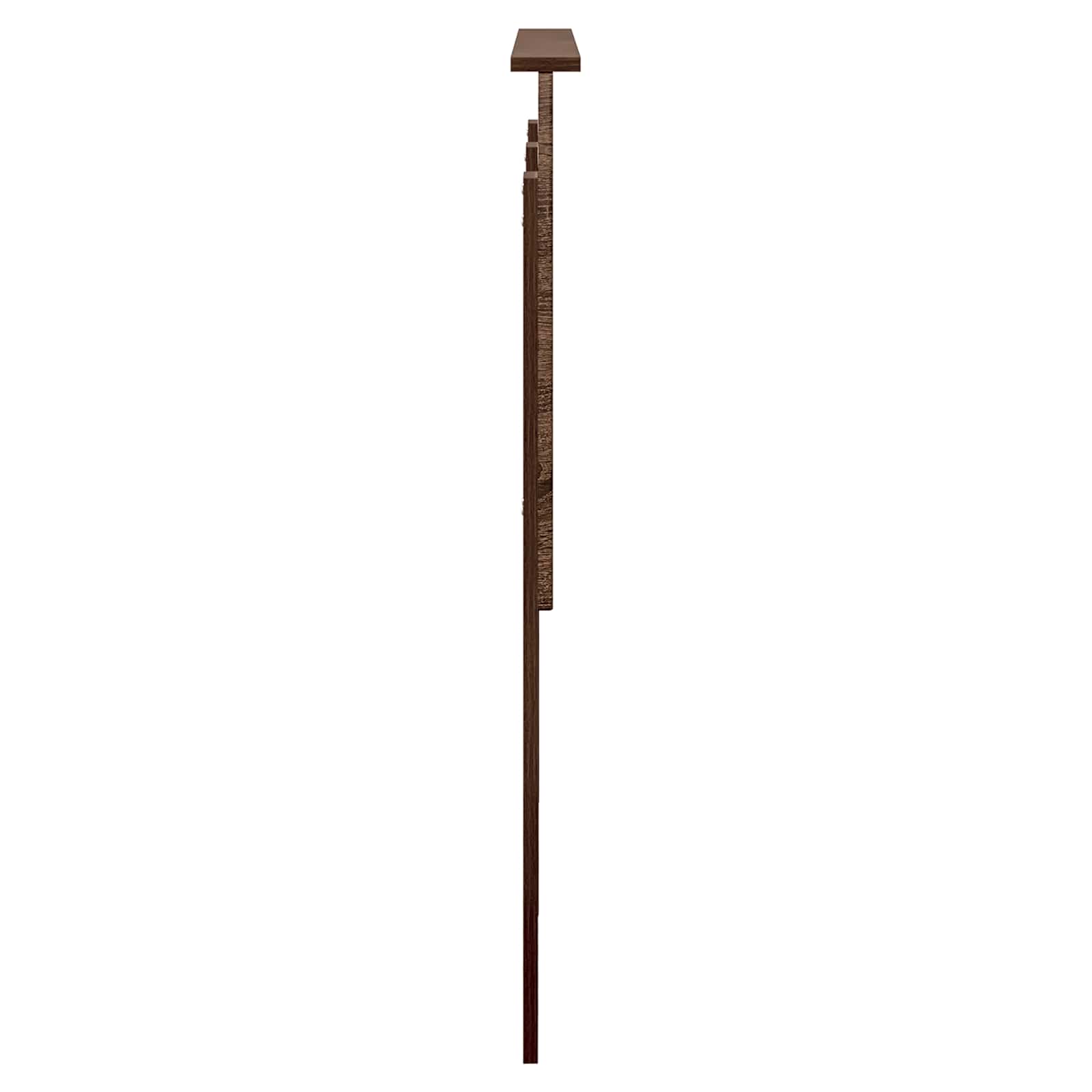 vidaXL Zagłówek Brązowy dąb 120 cm Materiał drewnopochodny