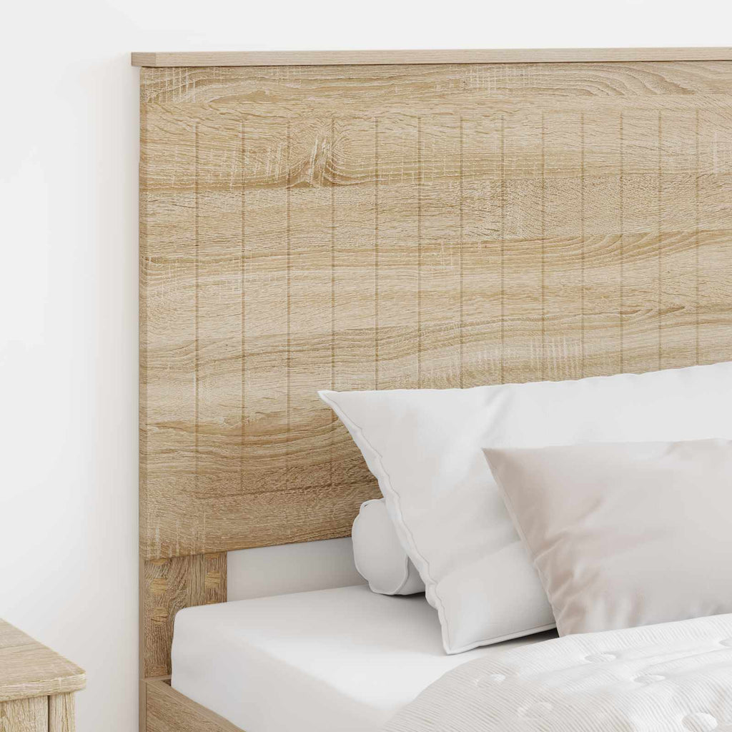 vidaXL Zagłówek Z zagłówkiem Dąb Sonoma 100 cm Materiał drewnopochodny