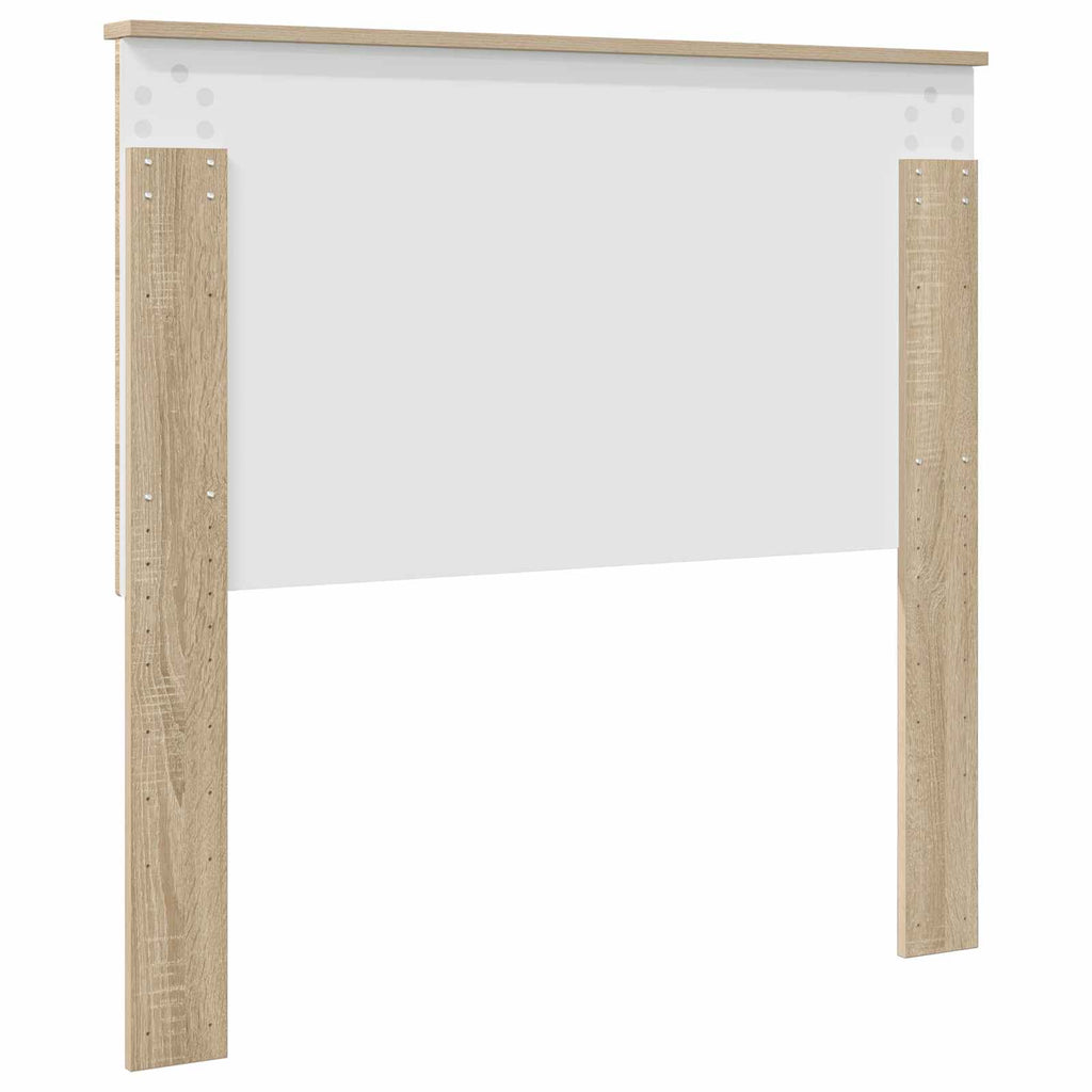 vidaXL Zagłówek Z zagłówkiem Dąb Sonoma 100 cm Materiał drewnopochodny