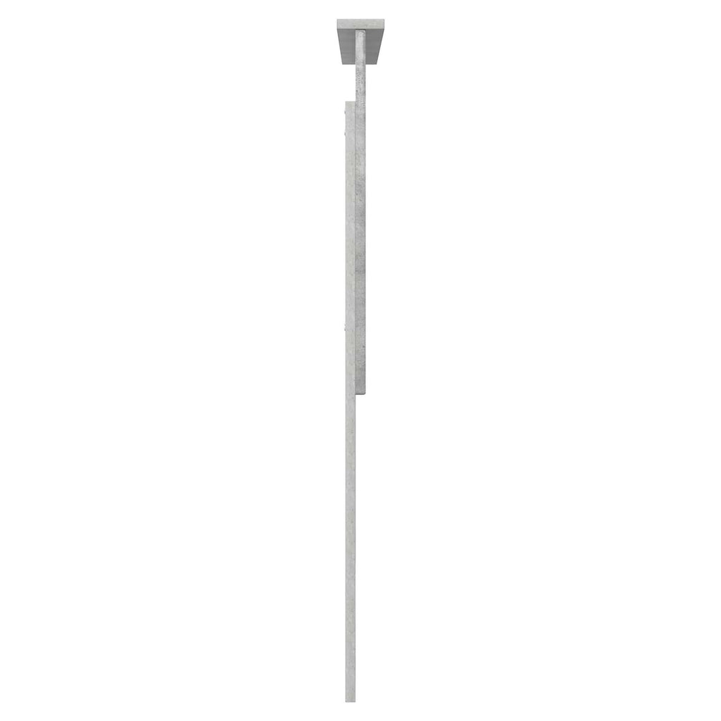 vidaXL Zagłówek Betonowy szary 100 cm Materiał drewnopochodny