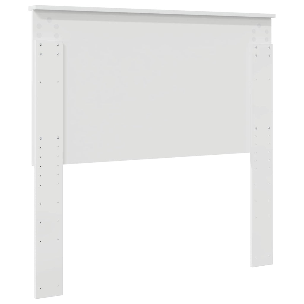 vidaXL Zagłówek Błyszcząca biel 100 cm Materiał drewnopochodny