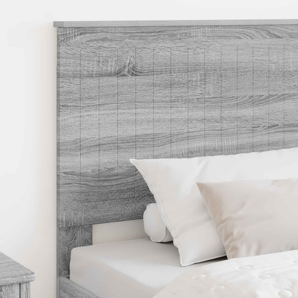 vidaXL Zagłówek Szary Sonoma 100 cm Materiał drewnopochodny