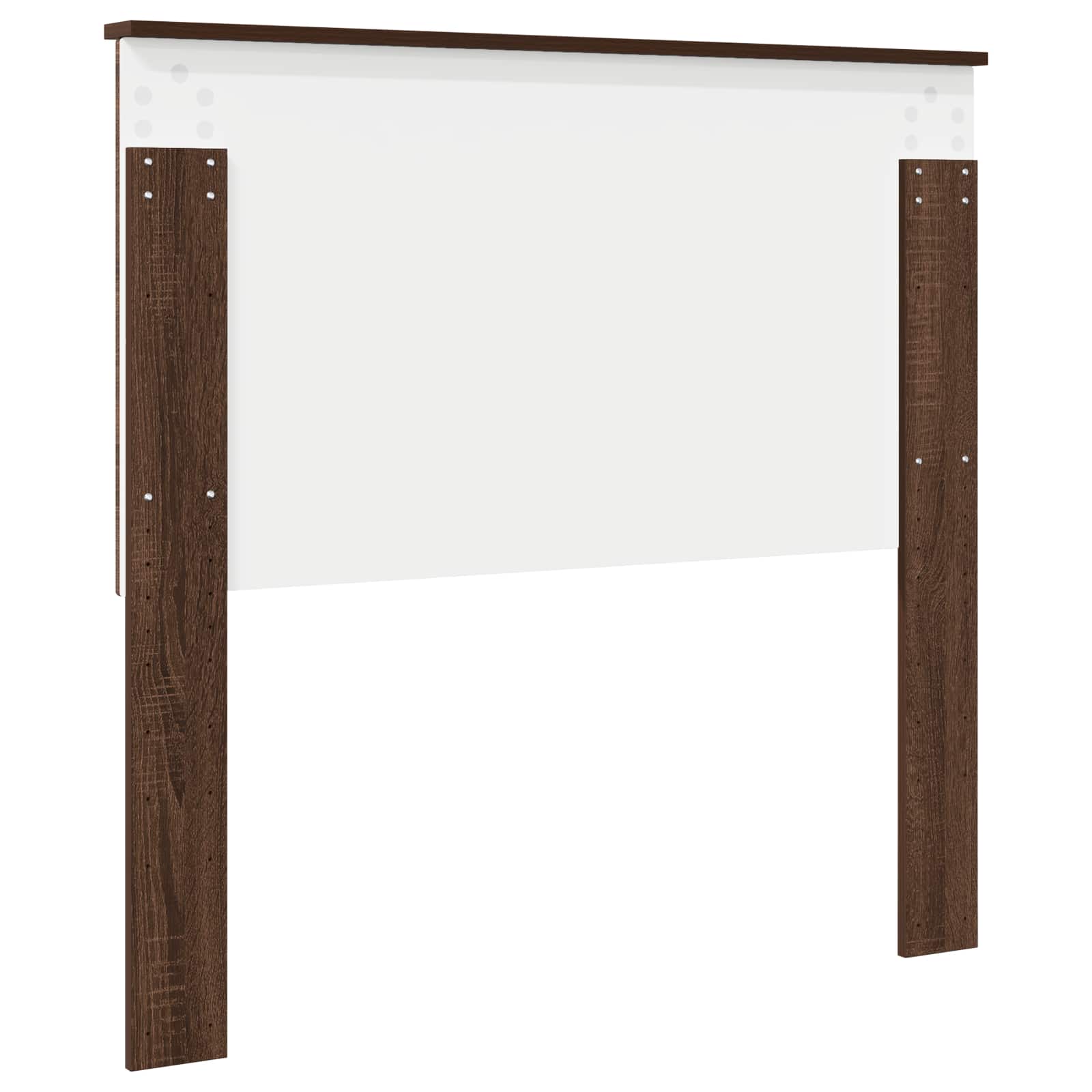 vidaXL Zagłówek Brązowy dąb 100 cm Materiał drewnopochodny