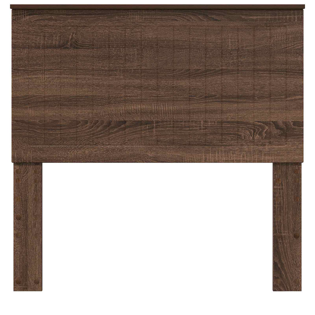 vidaXL Zagłówek Brązowy dąb 100 cm Materiał drewnopochodny