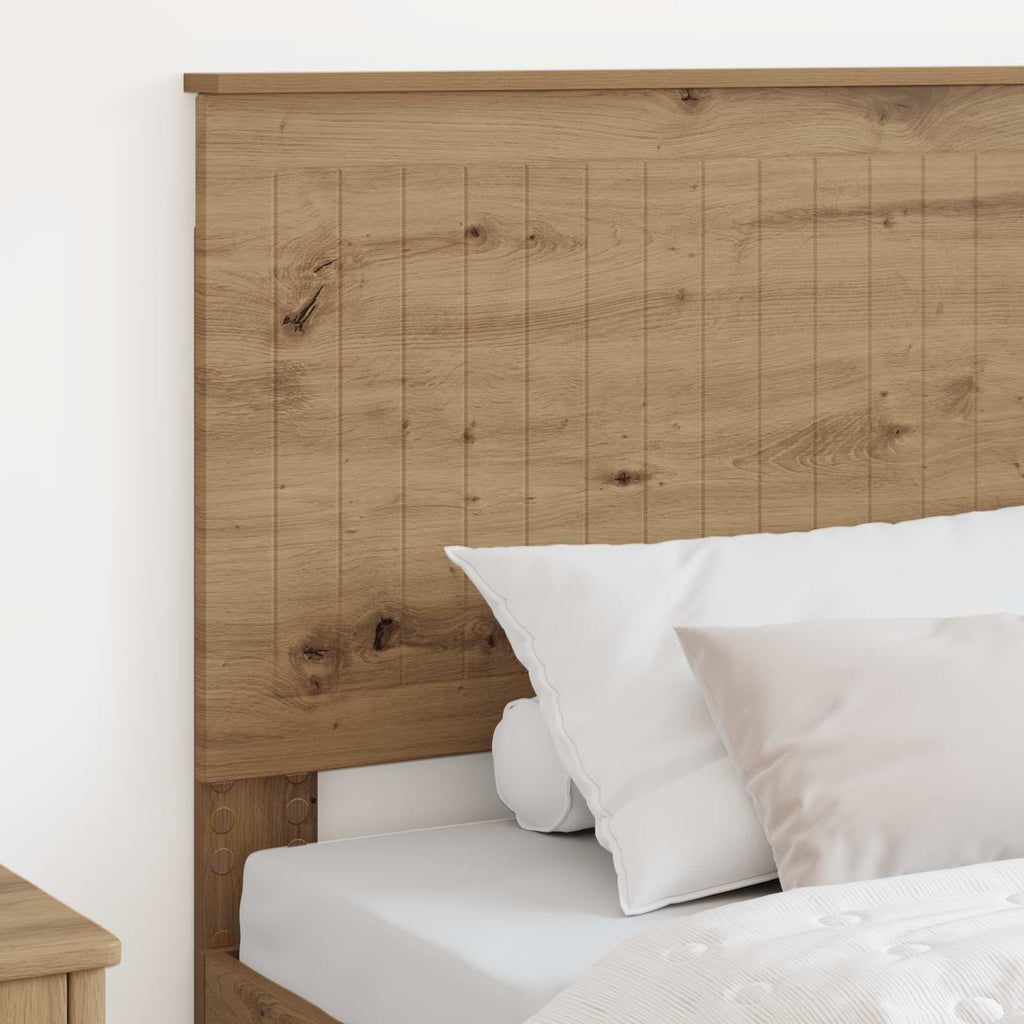 vidaXL Zagłówek Dąb rzemieślniczy 100 cm Materiał drewnopochodny