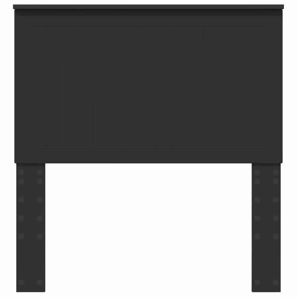 vidaXL Zagłówek Z zagłówkiem Czarny Dąb 90 cm Materiał drewnopochodny