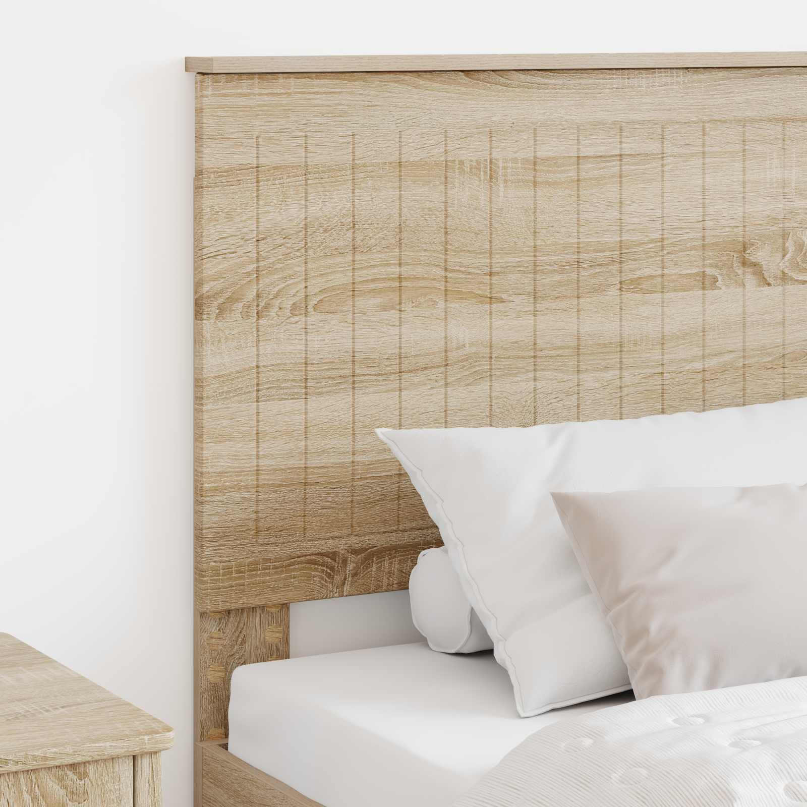 vidaXL Zagłówek Z zagłówkiem Dąb Sonoma 90 cm Materiał drewnopochodny