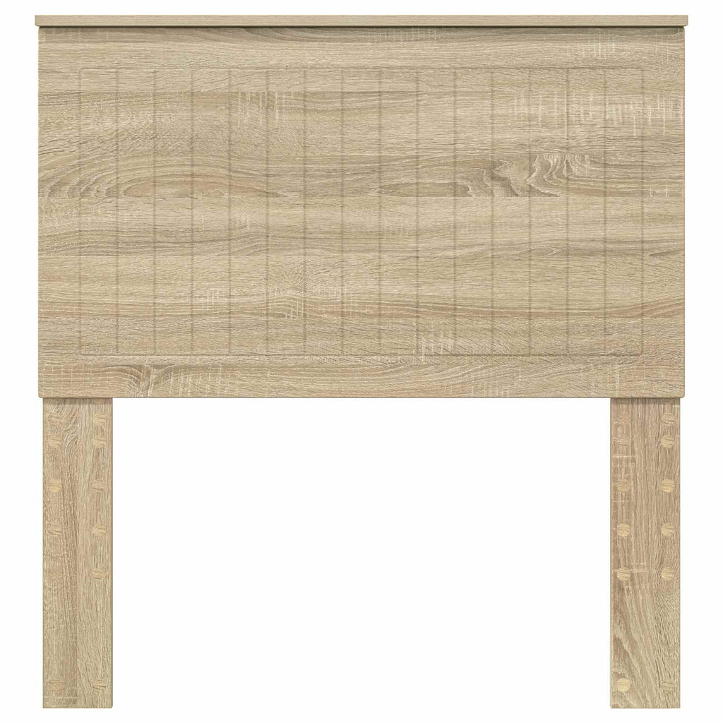 vidaXL Zagłówek Z zagłówkiem Dąb Sonoma 90 cm Materiał drewnopochodny