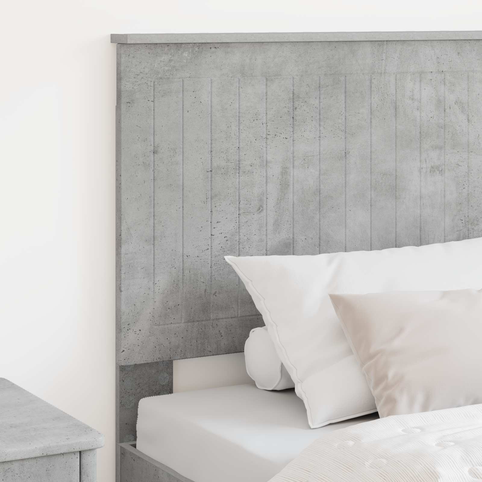 vidaXL Zagłówek Betonowy szary 90 cm Materiał drewnopochodny