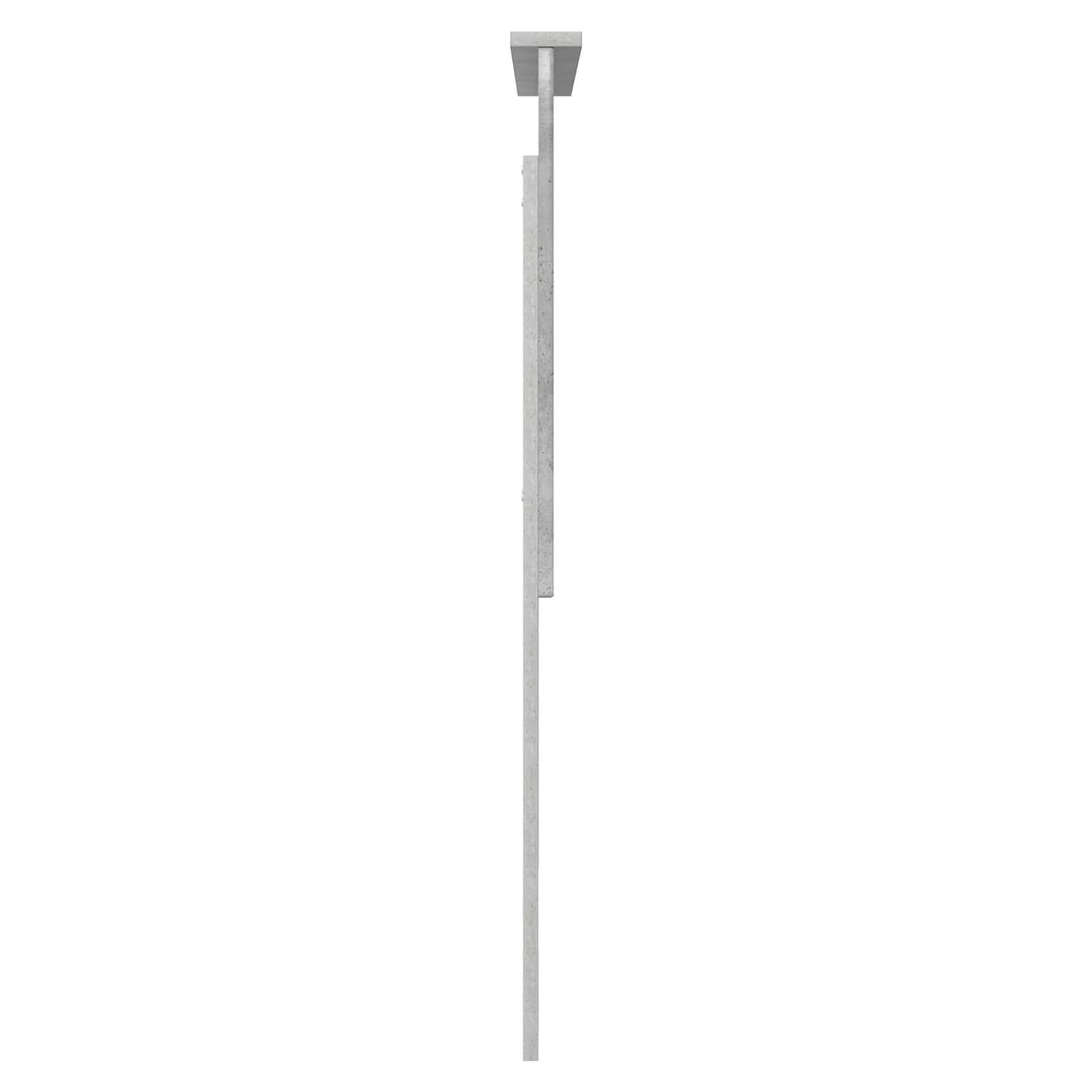 vidaXL Zagłówek Betonowy szary 90 cm Materiał drewnopochodny