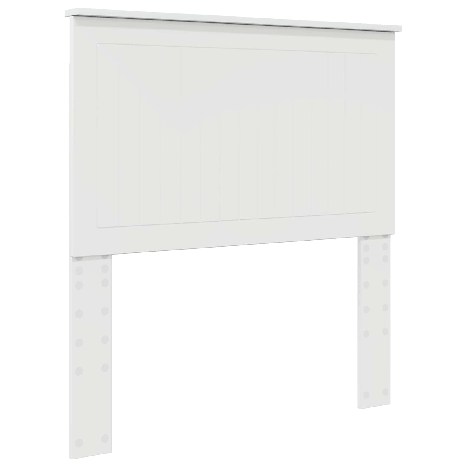 vidaXL Zagłówek Błyszcząca biel 90 cm Materiał drewnopochodny