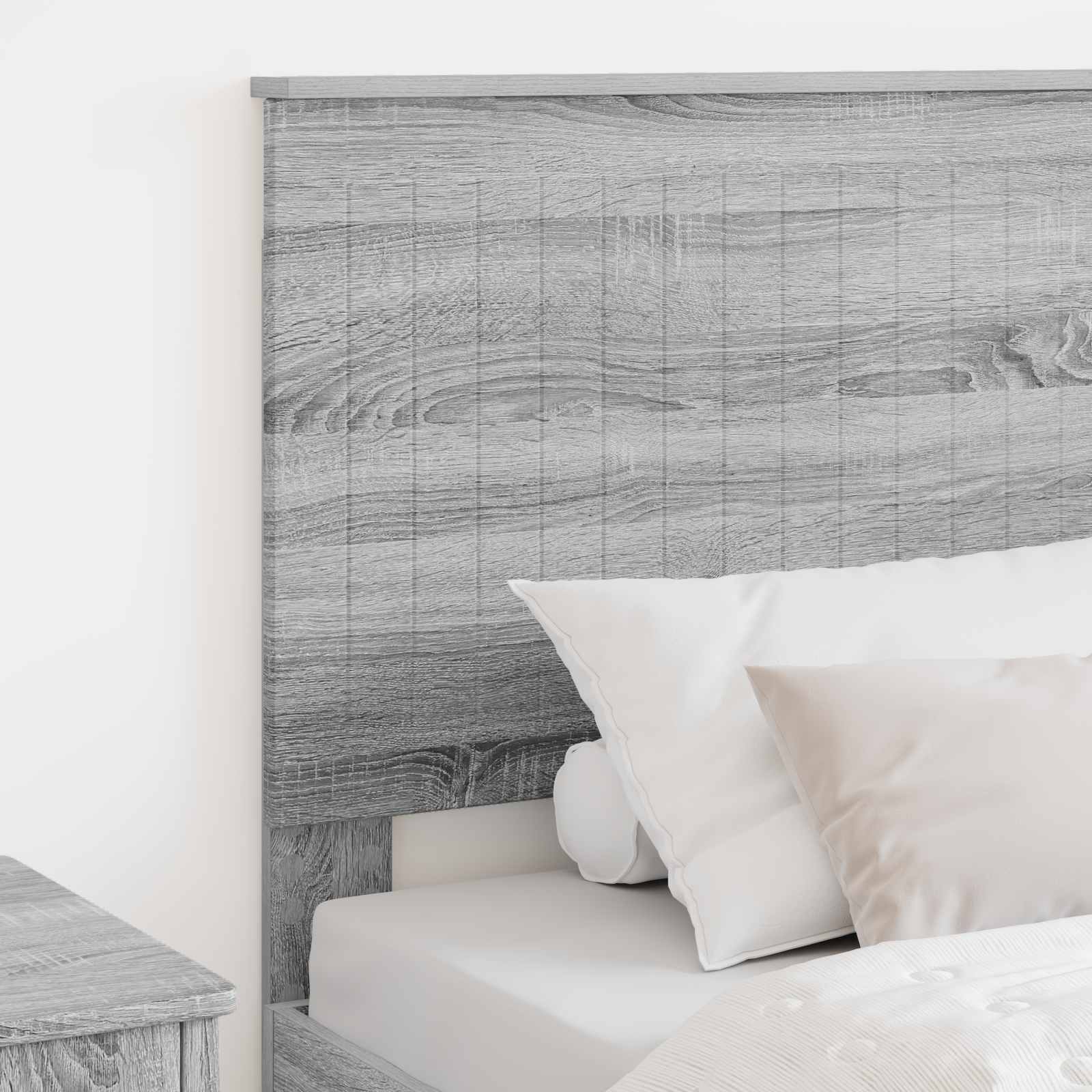 vidaXL Zagłówek Szary Sonoma 90 cm Materiał drewnopochodny