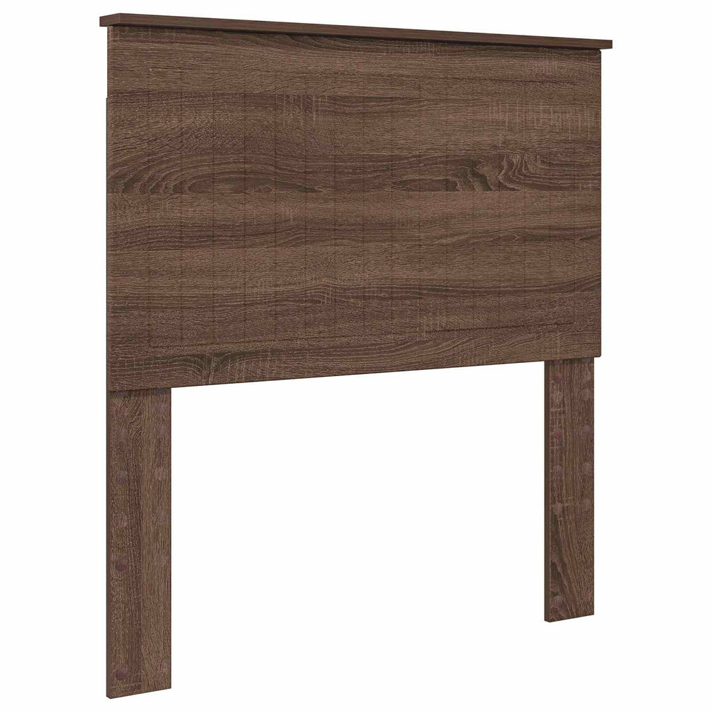 vidaXL Zagłówek Z zagłówkiem Brązowy dąb 90 cm Materiał drewnopochodny