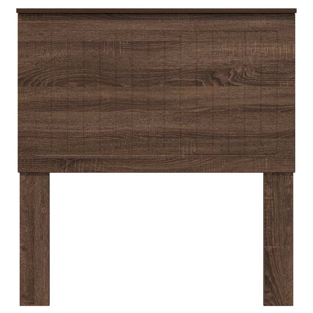 vidaXL Zagłówek Z zagłówkiem Brązowy dąb 90 cm Materiał drewnopochodny