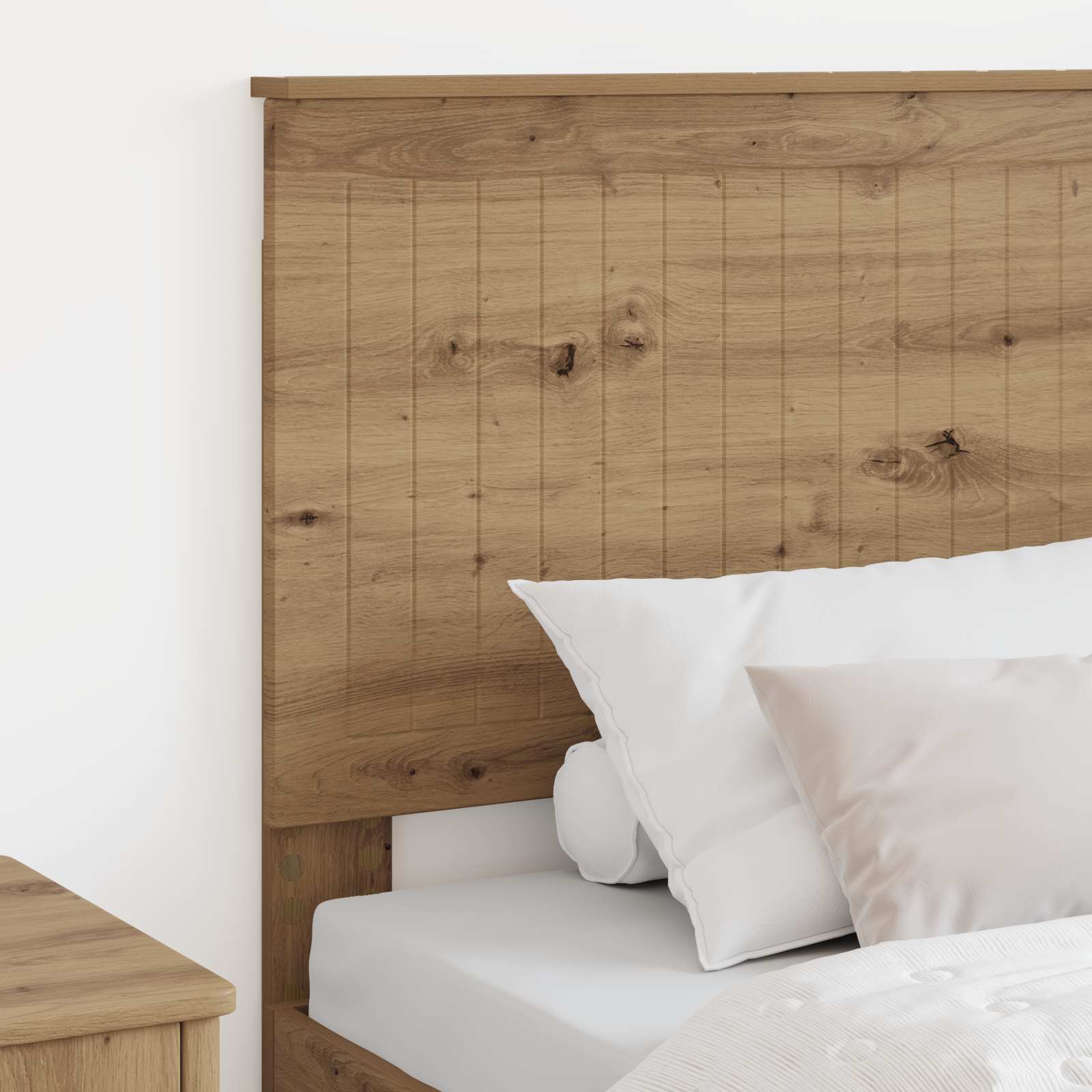 vidaXL Zagłówek Dąb rzemieślniczy 90 cm Materiał drewnopochodny