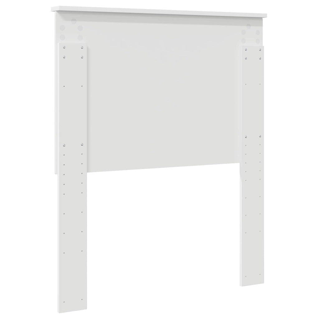 vidaXL Zagłówek Z zagłówkiem Biały 80 cm Materiał drewnopochodny