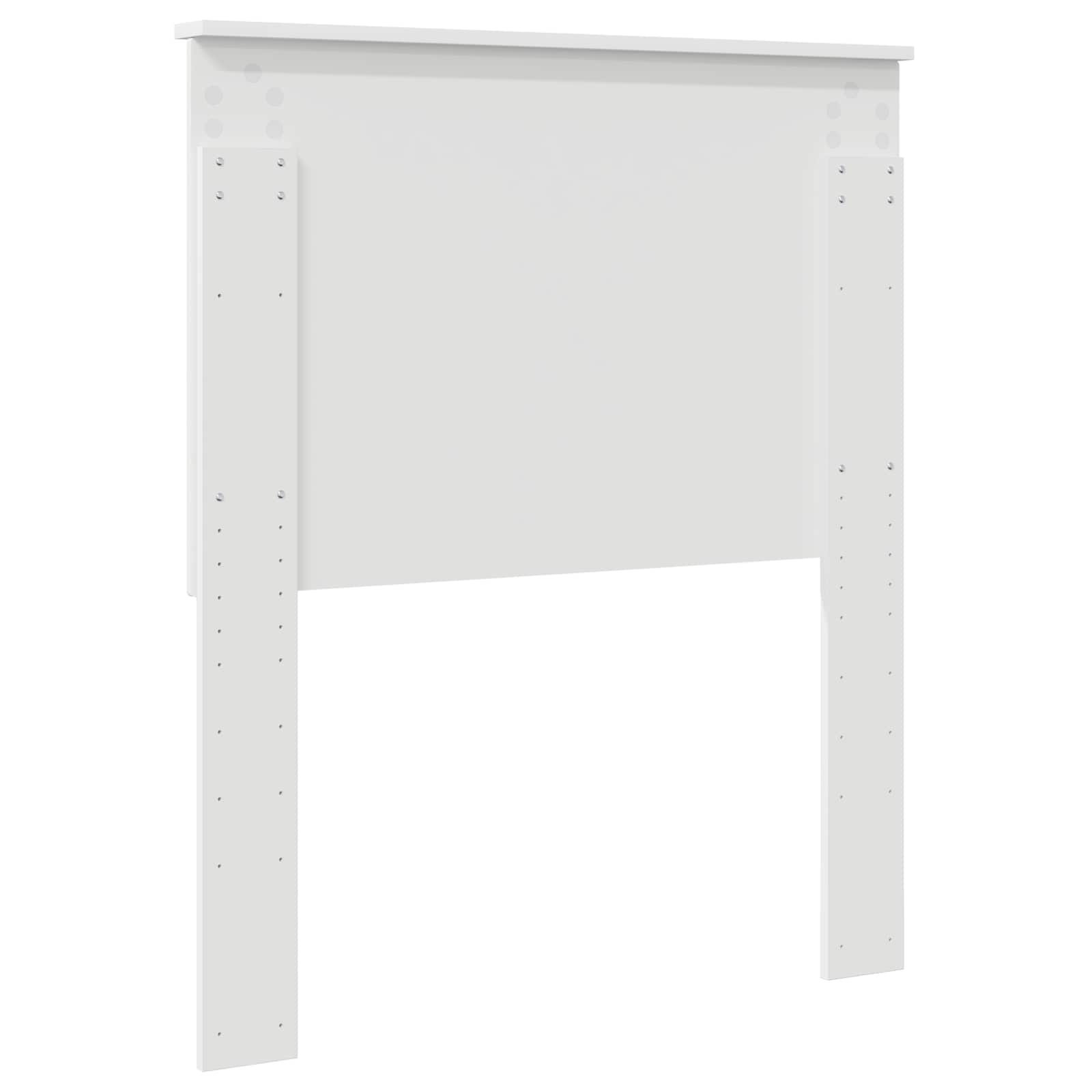 vidaXL Zagłówek Z zagłówkiem Biały 80 cm Materiał drewnopochodny