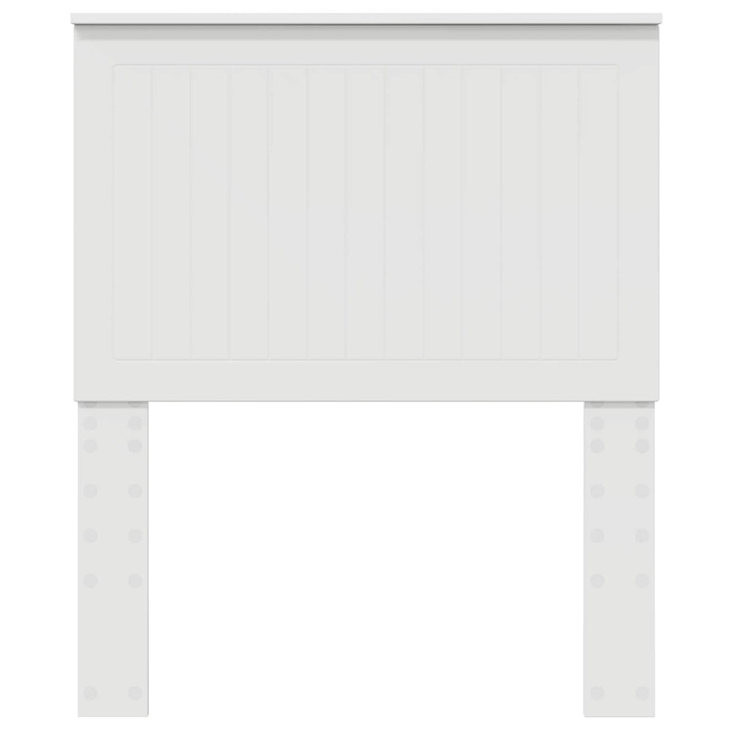 vidaXL Zagłówek Z zagłówkiem Biały 80 cm Materiał drewnopochodny