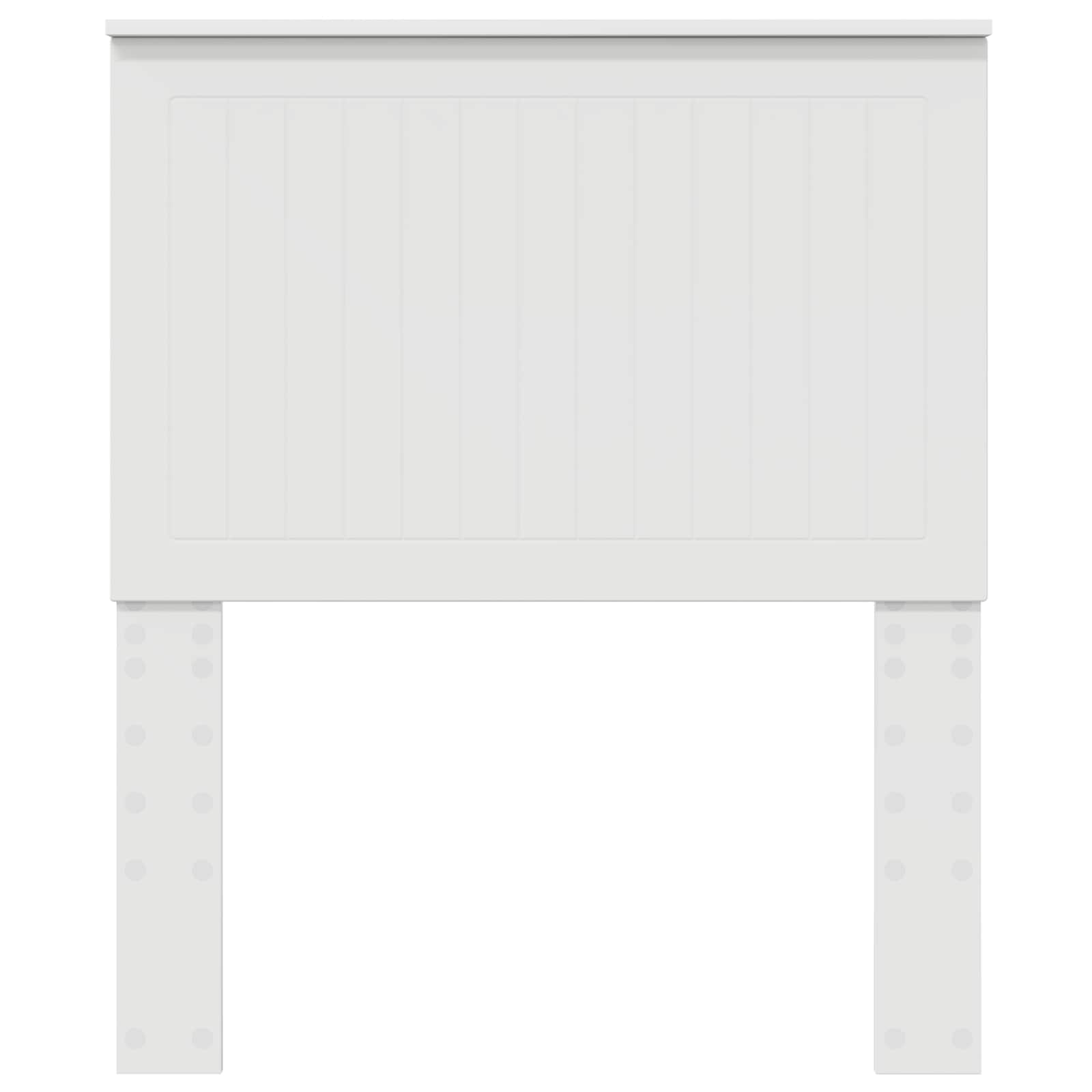 vidaXL Zagłówek Z zagłówkiem Biały 80 cm Materiał drewnopochodny