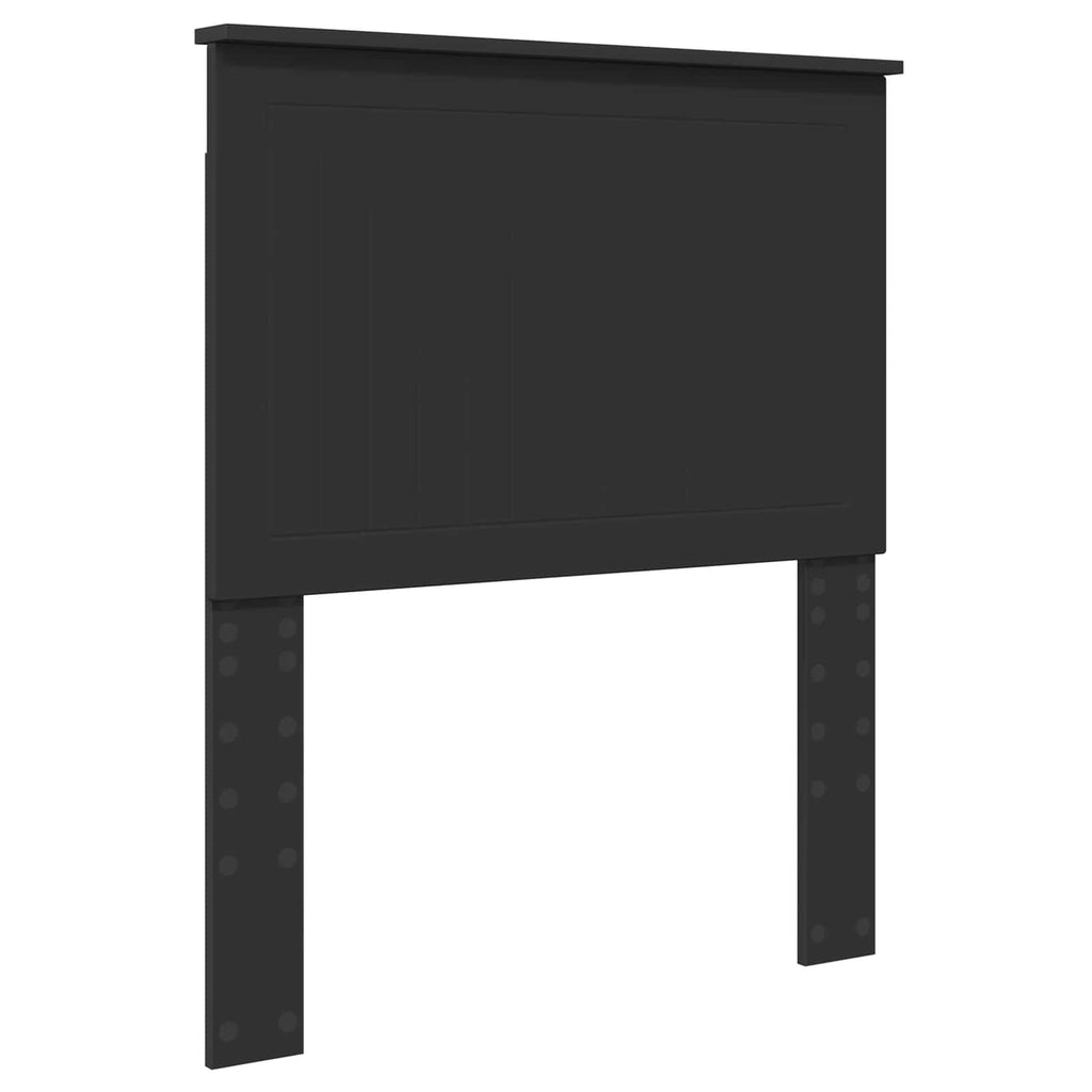 vidaXL Zagłówek Z zagłówkiem Czarny Dąb 80 cm Materiał drewnopochodny