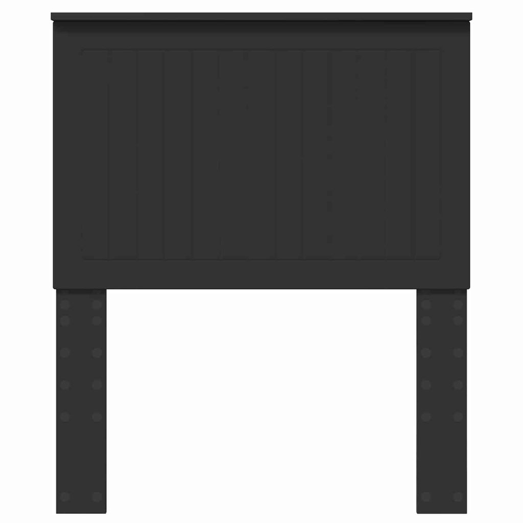 vidaXL Zagłówek Z zagłówkiem Czarny Dąb 80 cm Materiał drewnopochodny