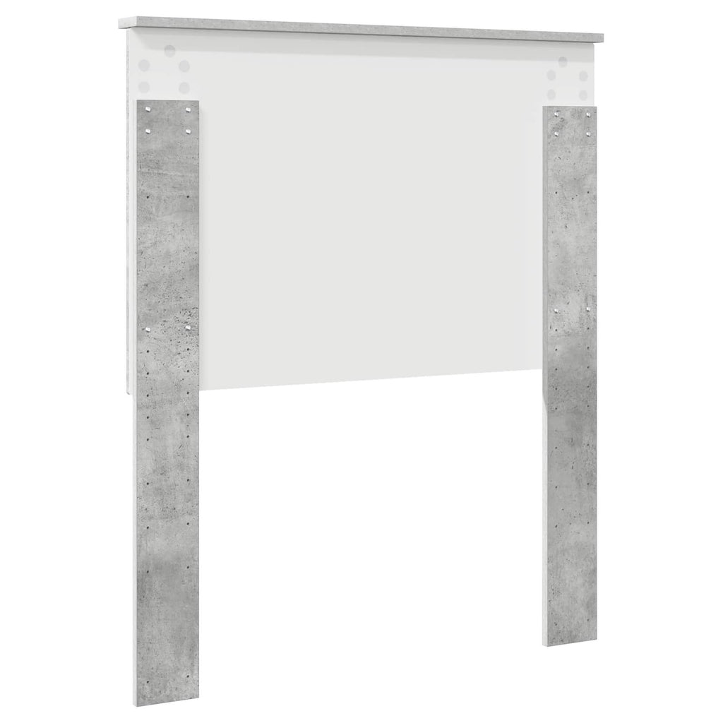 vidaXL Zagłówek Betonowy szary 80 cm Materiał drewnopochodny