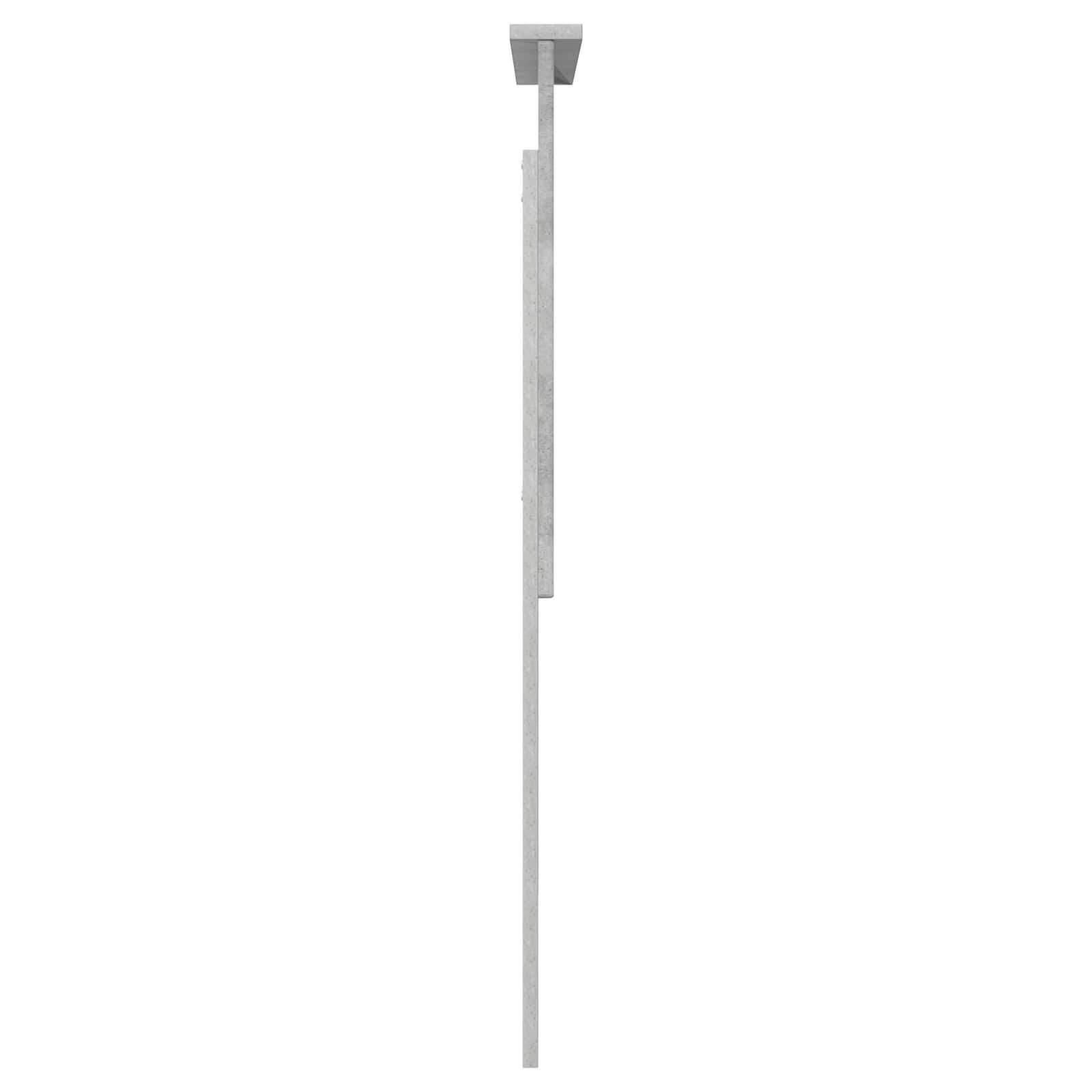 vidaXL Zagłówek Betonowy szary 80 cm Materiał drewnopochodny
