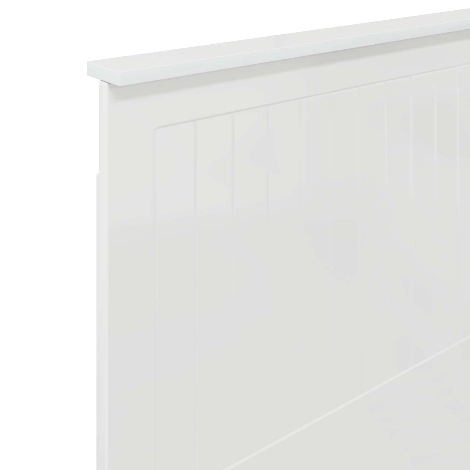 vidaXL Zagłówek Błyszcząca biel 80 cm Materiał drewnopochodny