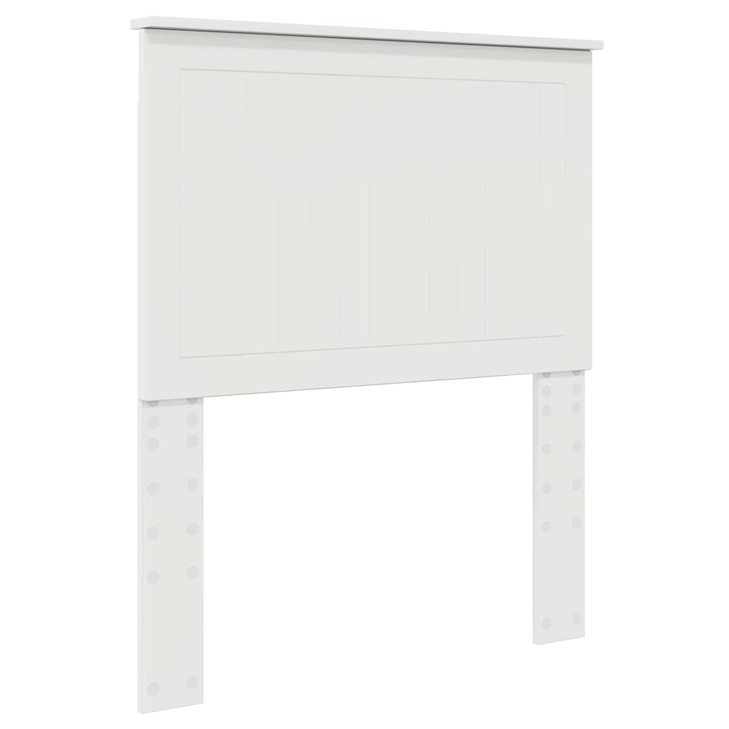 vidaXL Zagłówek Błyszcząca biel 80 cm Materiał drewnopochodny