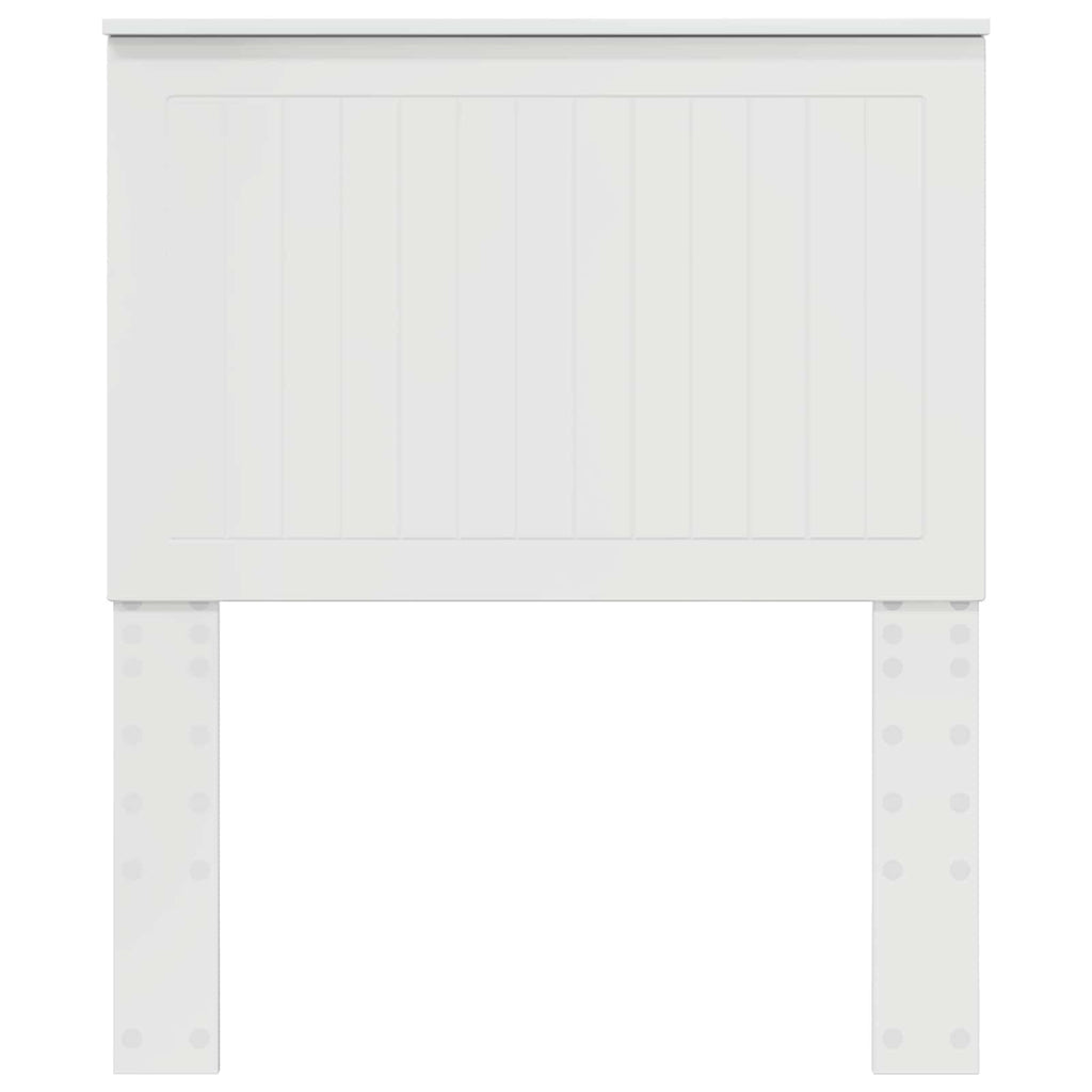 vidaXL Zagłówek Błyszcząca biel 80 cm Materiał drewnopochodny