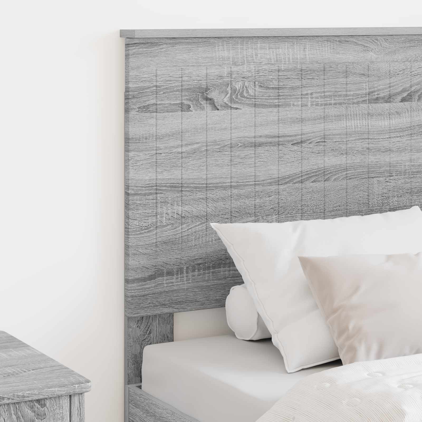 vidaXL Zagłówek Szary Sonoma 80 cm Materiał drewnopochodny