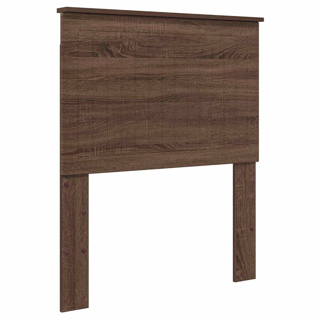 vidaXL Zagłówek Z zagłówkiem Brązowy dąb 80 cm Materiał drewnopochodny