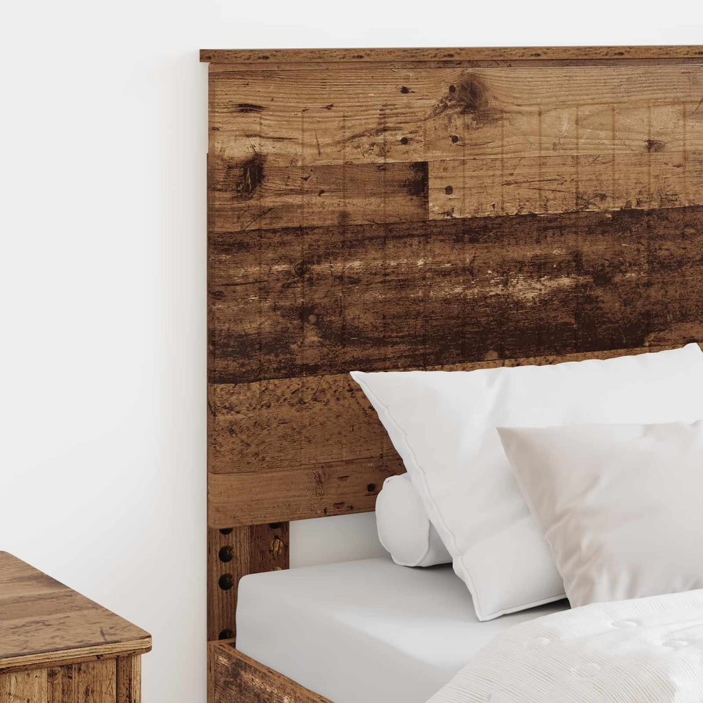 vidaXL Zagłówek Stare drewno 80 cm Materiał drewnopochodny