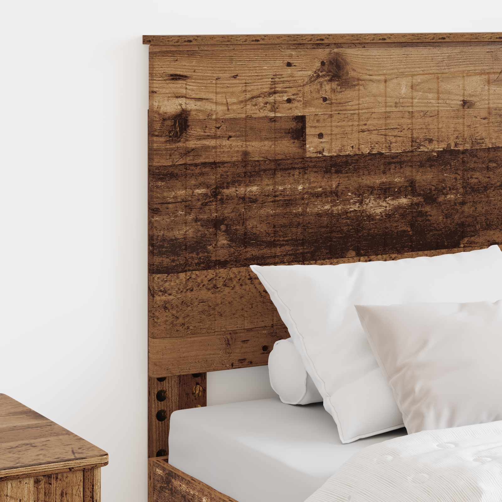 vidaXL Zagłówek Stare drewno 80 cm Materiał drewnopochodny