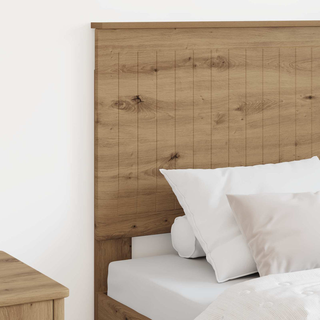 vidaXL Zagłówek Dąb rzemieślniczy 80 cm Materiał drewnopochodny