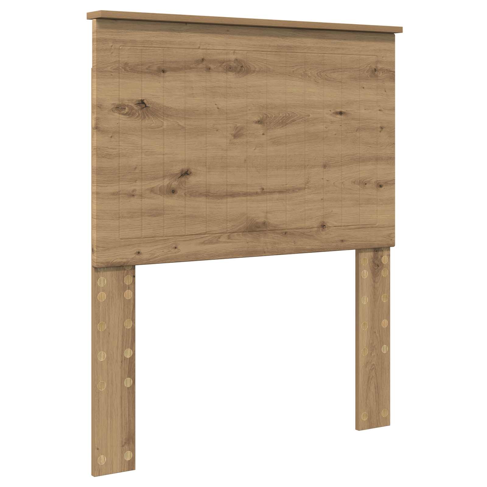 vidaXL Zagłówek Dąb rzemieślniczy 80 cm Materiał drewnopochodny