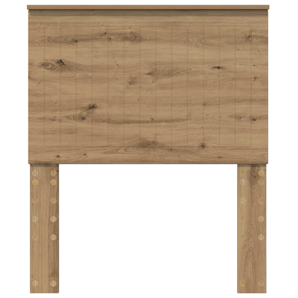 vidaXL Zagłówek Dąb rzemieślniczy 80 cm Materiał drewnopochodny