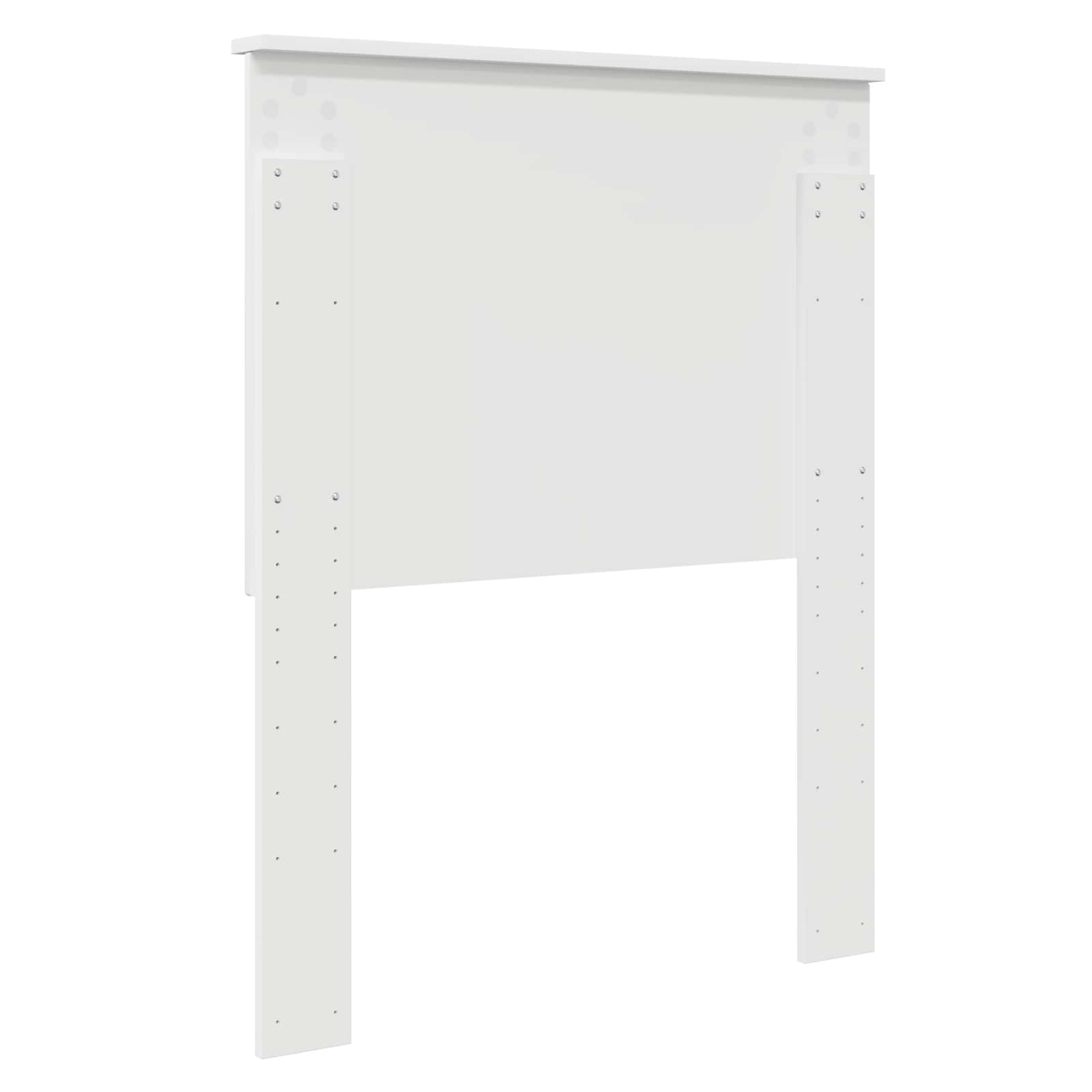 vidaXL Zagłówek Z zagłówkiem Biały 75 cm Materiał drewnopochodny