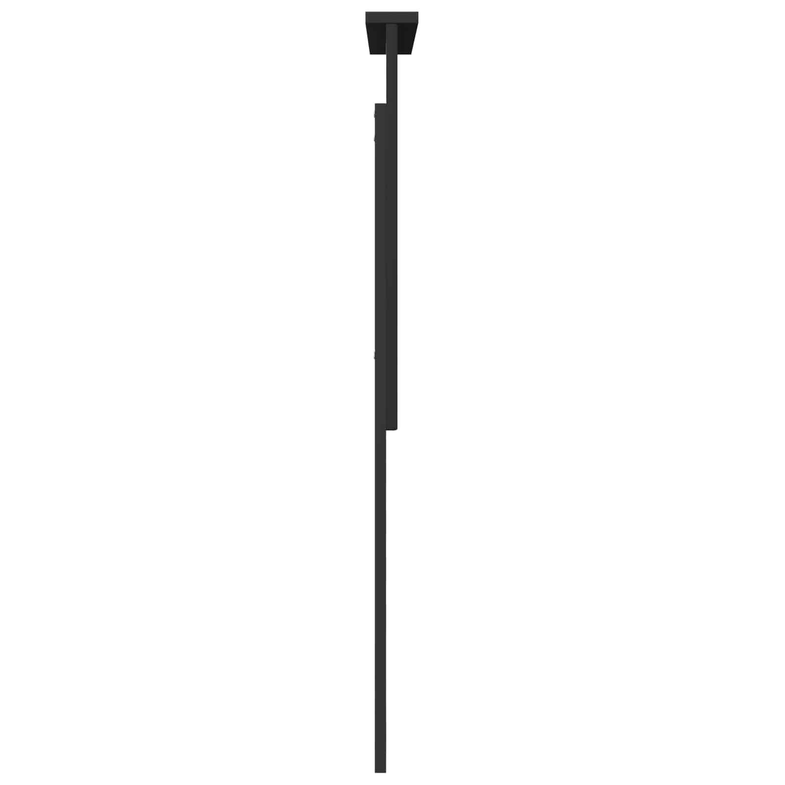 vidaXL Zagłówek Z zagłówkiem Czarny Dąb 75 cm Materiał drewnopochodny