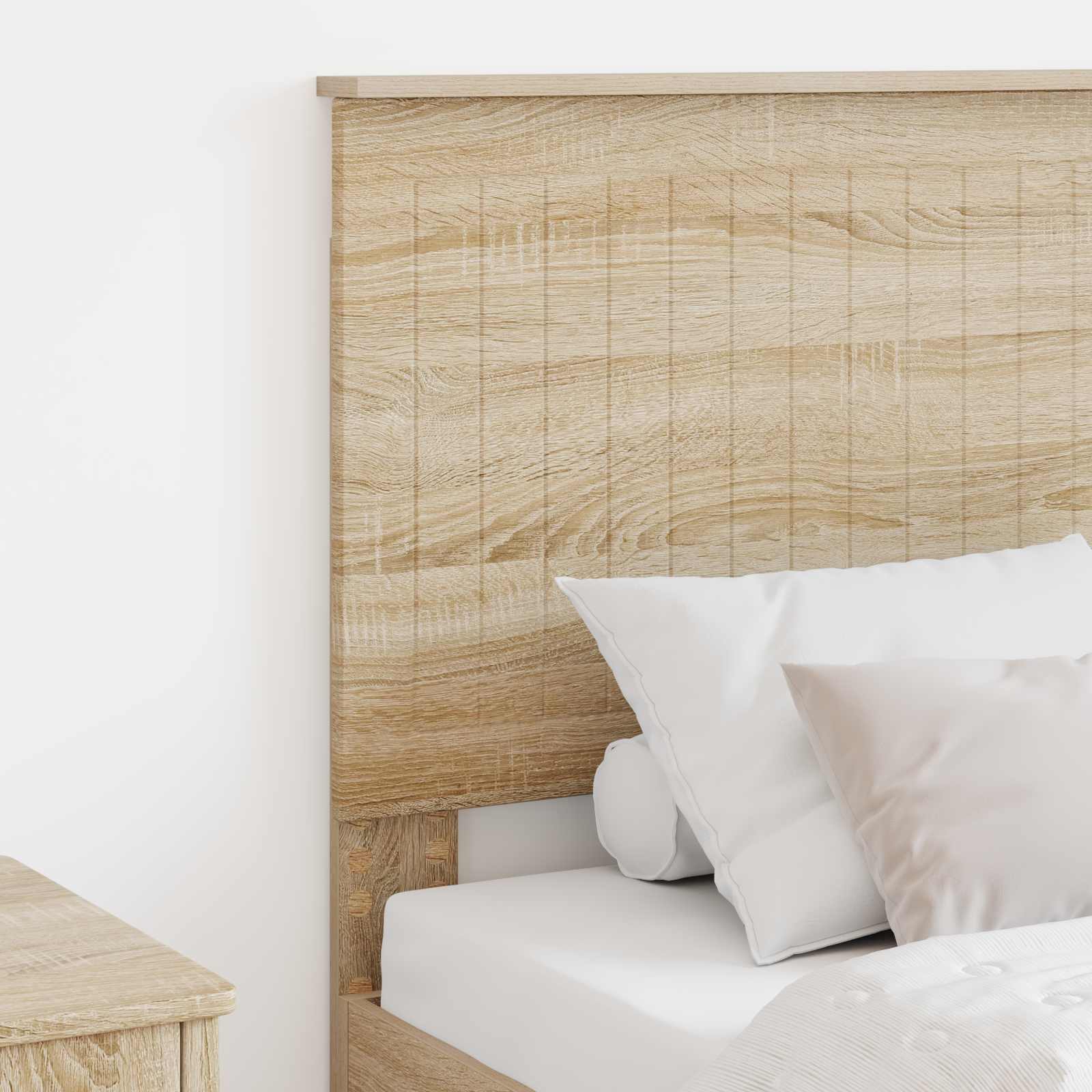 vidaXL Zagłówek Z zagłówkiem Dąb Sonoma 75 cm Materiał drewnopochodny