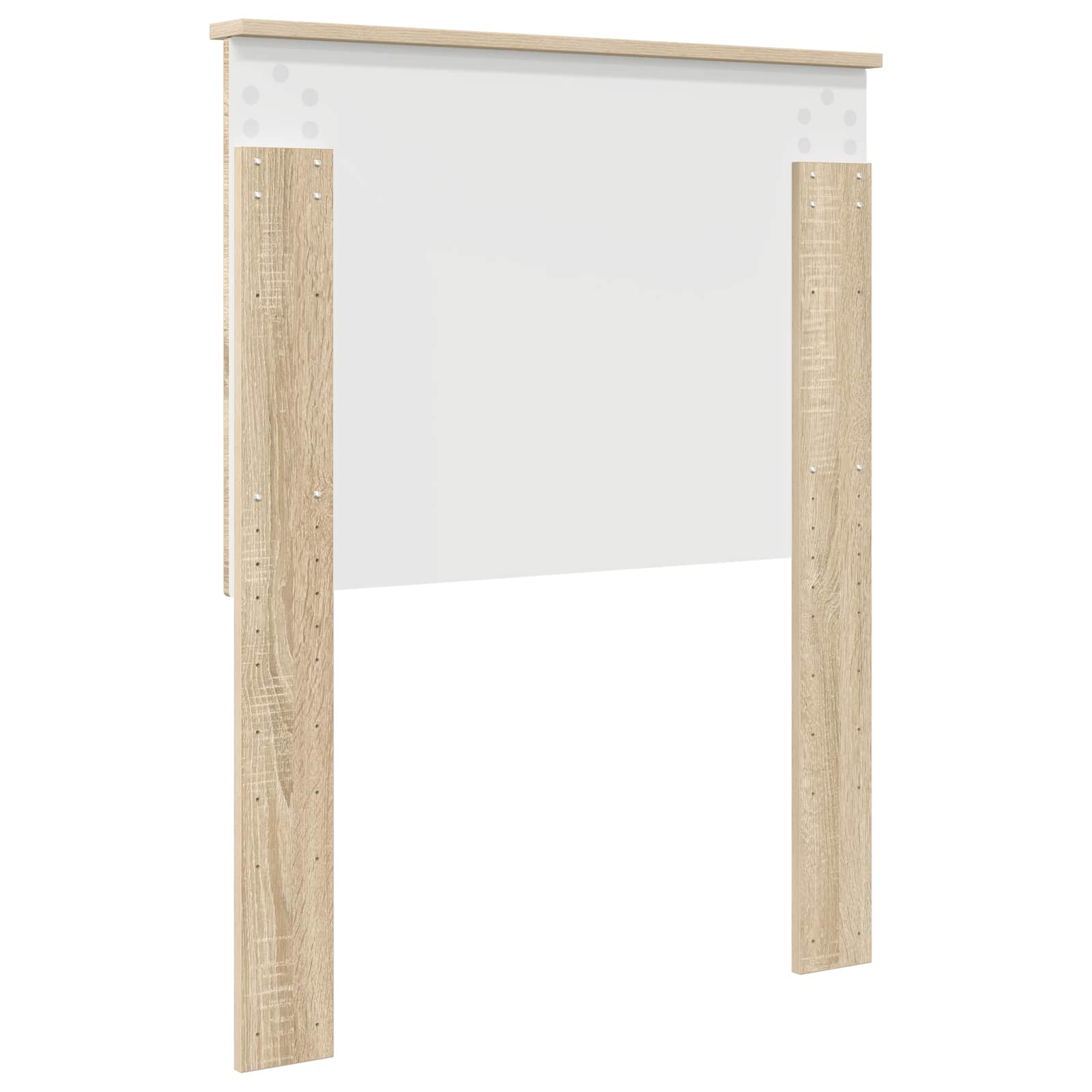 vidaXL Zagłówek Z zagłówkiem Dąb Sonoma 75 cm Materiał drewnopochodny