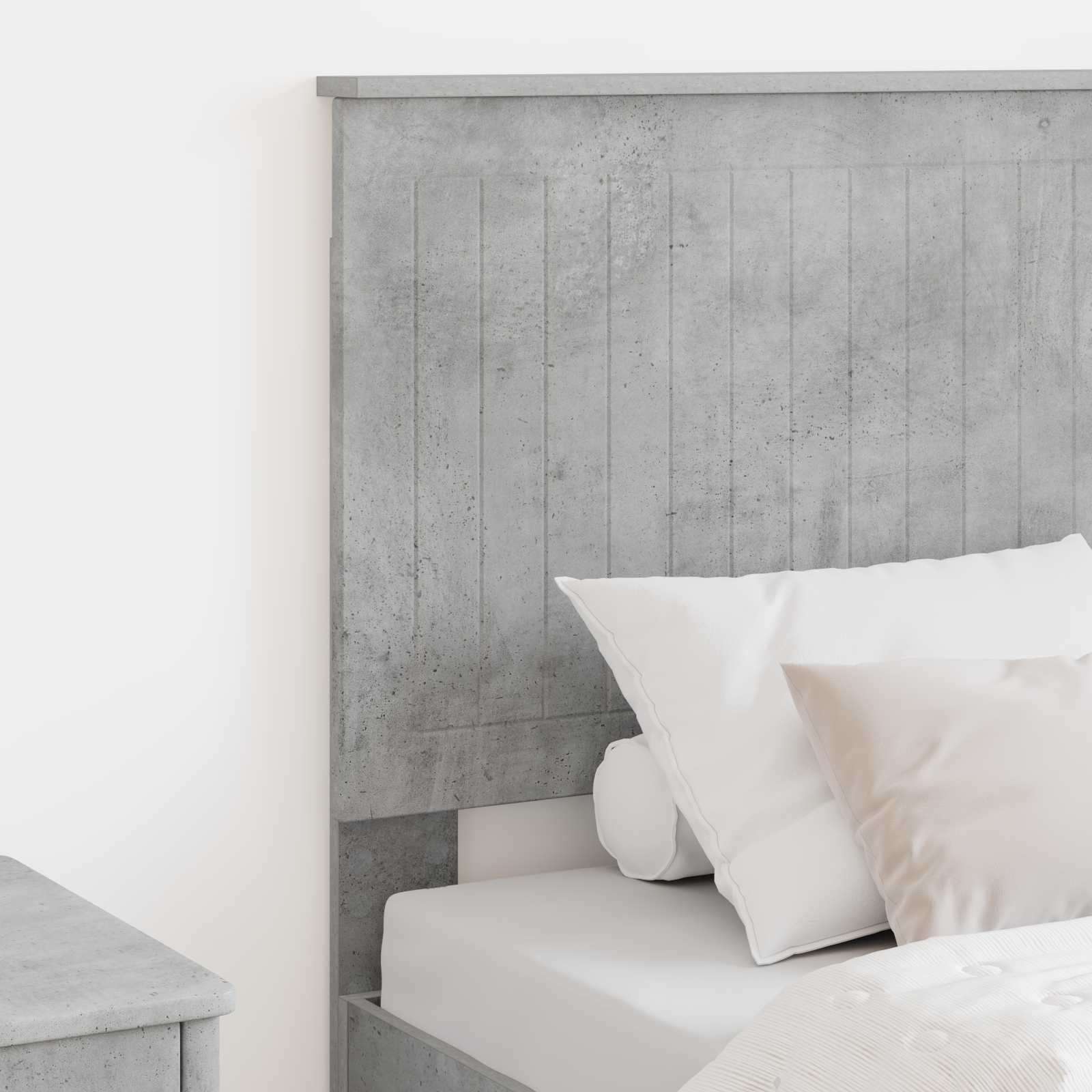 vidaXL Zagłówek Betonowy szary 75 cm Materiał drewnopochodny