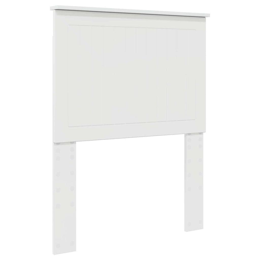 vidaXL Zagłówek Błyszcząca biel 75 cm Materiał drewnopochodny