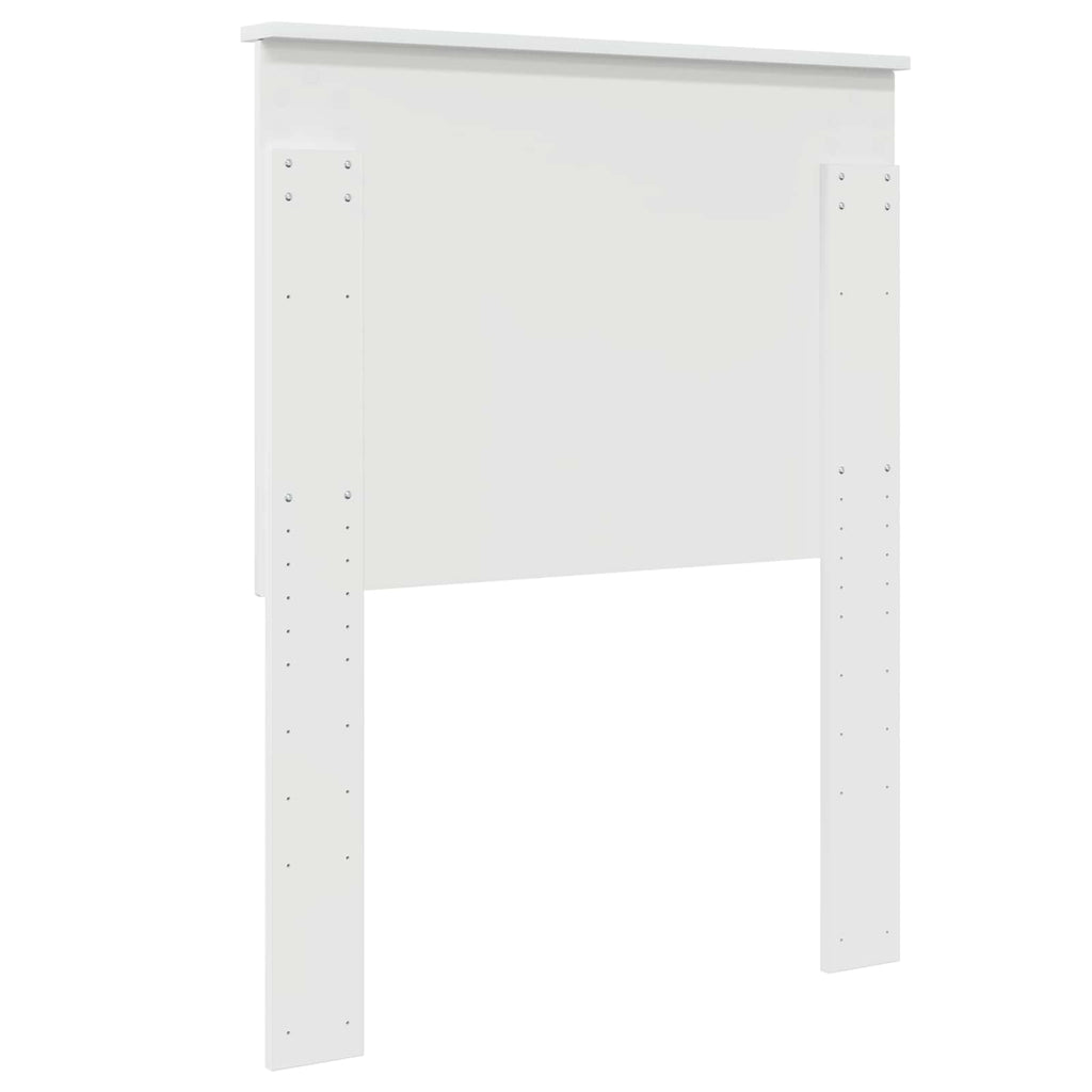 vidaXL Zagłówek Błyszcząca biel 75 cm Materiał drewnopochodny
