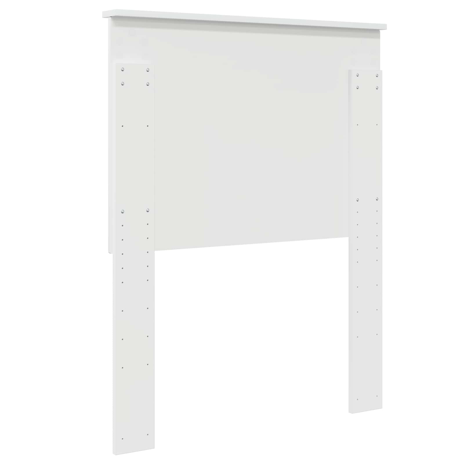 vidaXL Zagłówek Błyszcząca biel 75 cm Materiał drewnopochodny