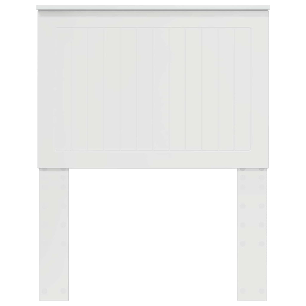 vidaXL Zagłówek Błyszcząca biel 75 cm Materiał drewnopochodny