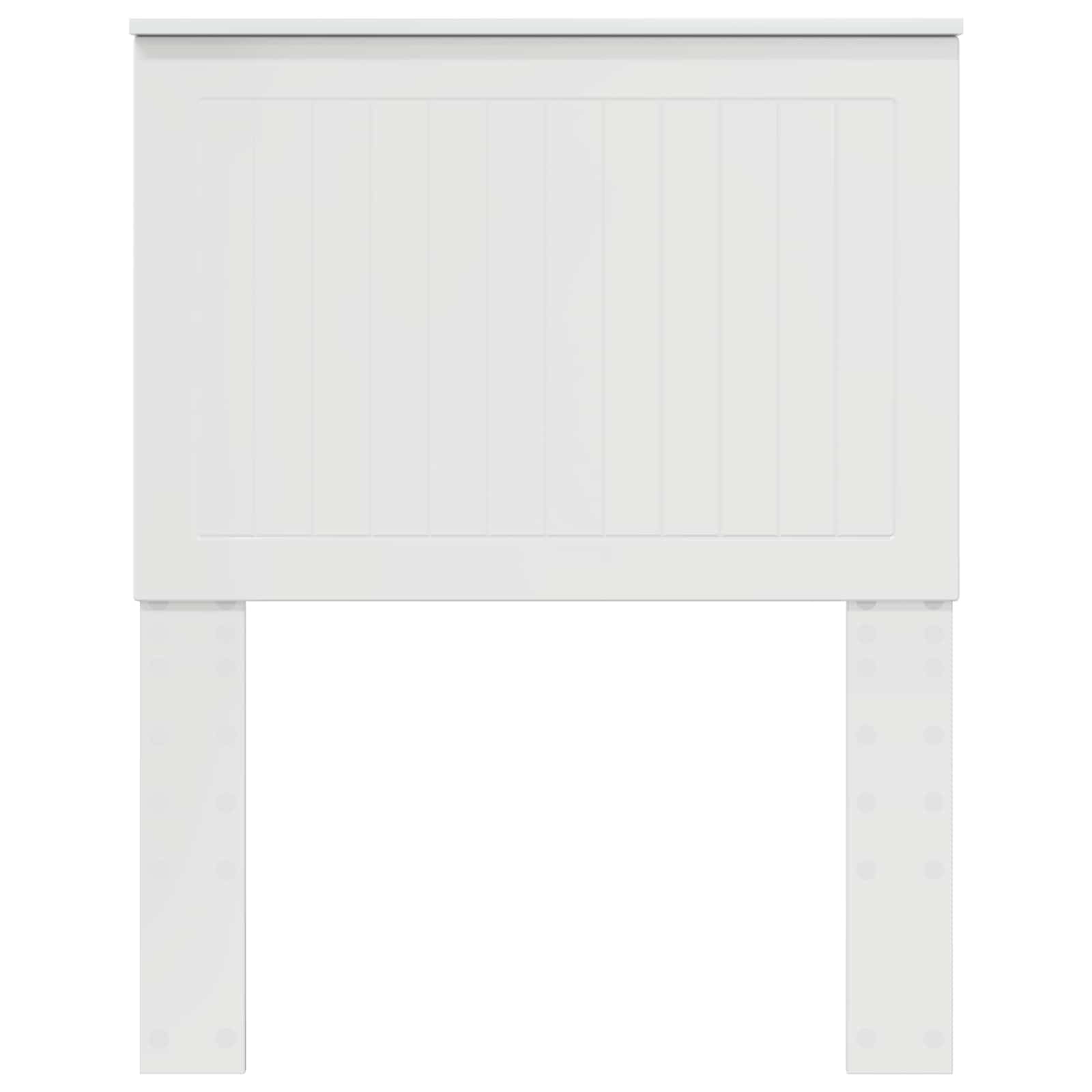 vidaXL Zagłówek Błyszcząca biel 75 cm Materiał drewnopochodny
