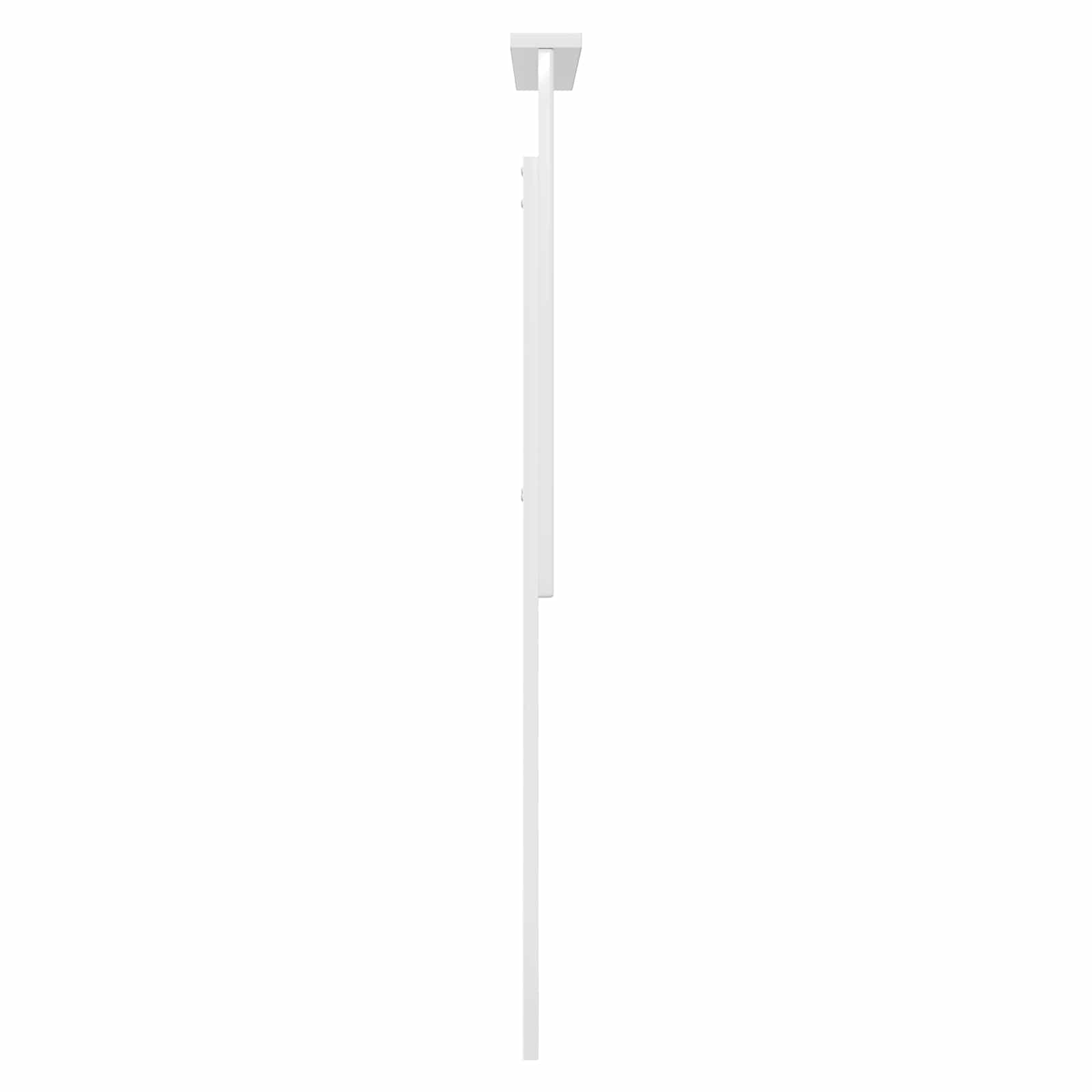vidaXL Zagłówek Błyszcząca biel 75 cm Materiał drewnopochodny